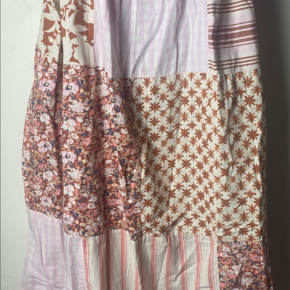 Universal Thread Patchwork High Low Dress - Pink … - image 3